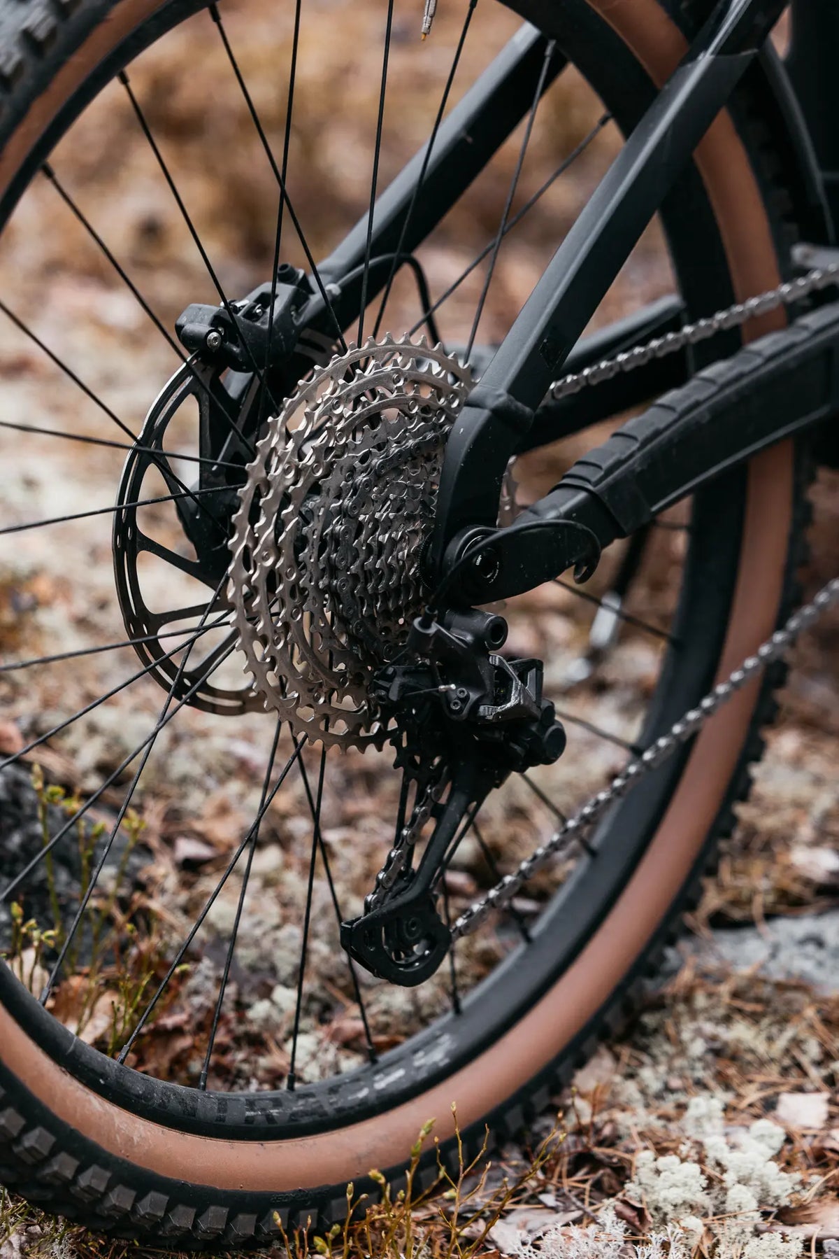12-vaihteinen Shimano XT-vaihteisto ja jarrut Trek Rail+ 8