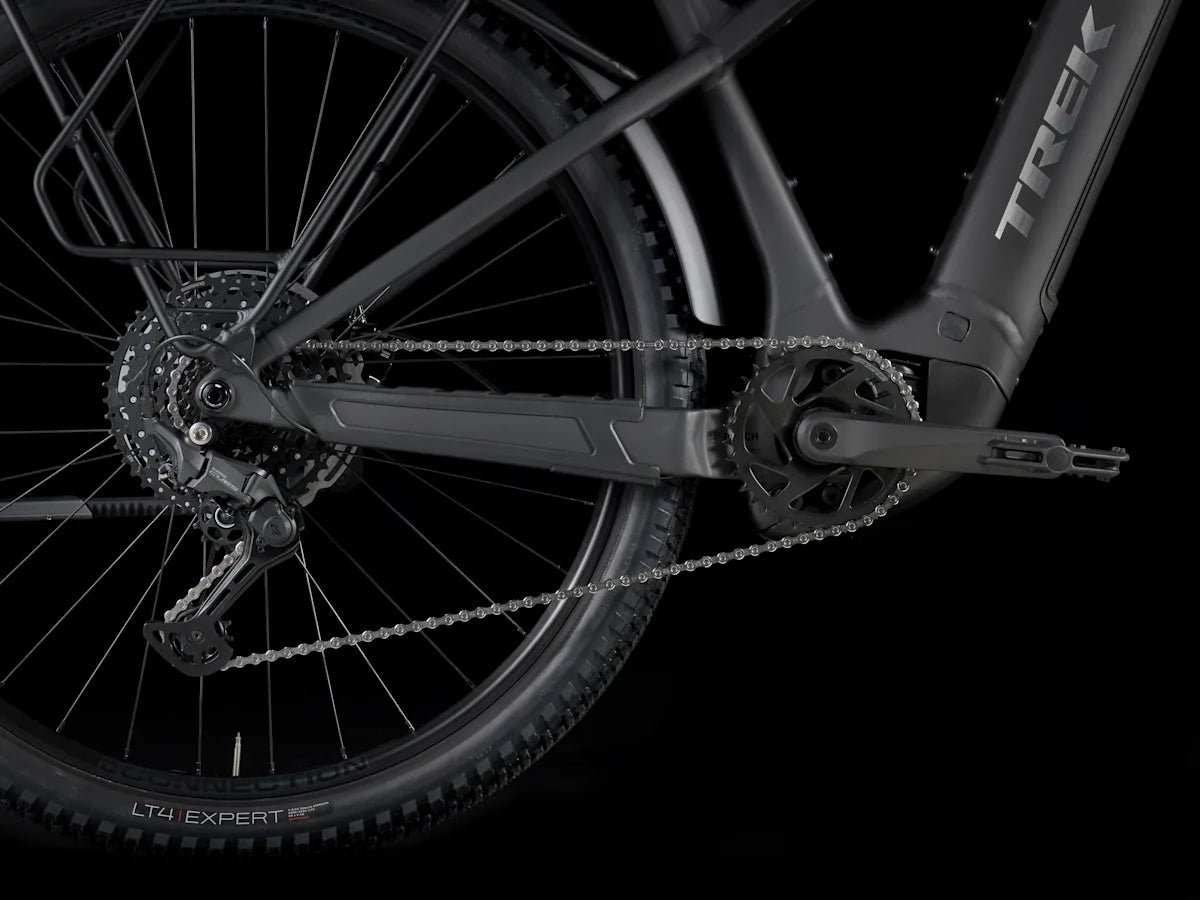 Trek Powerfly+ 4 varusteltu sähkömaastopyörä voimansiirto