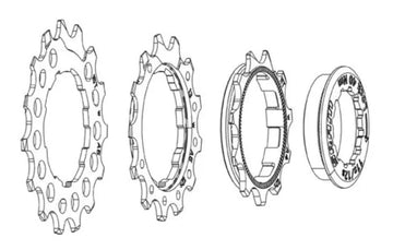 SRAM Cassette Cog 11T-13T-15T for PG1210/1230 Eagle Cassette