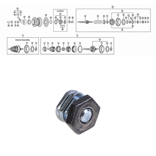 Shimano Vaijerin kiinnitysruuviyksikkö CJ-8S20